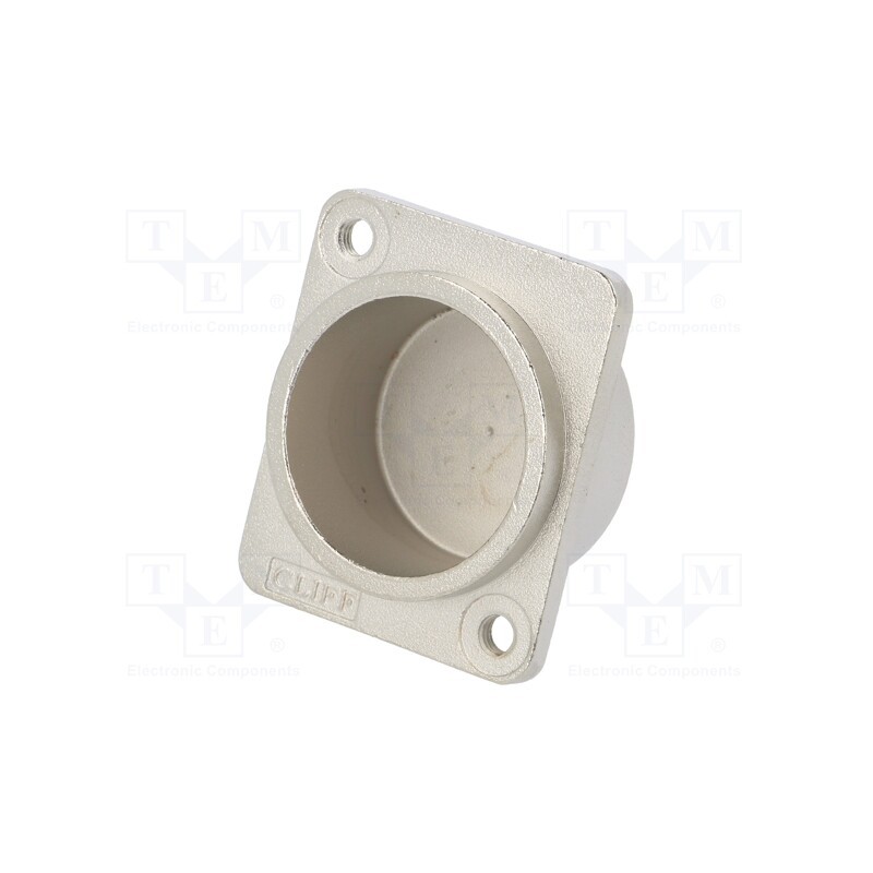 10 pcs : CP30400M3 - Protection cap, silver, metal, XLR standard, Holes pitch: 19x24mm