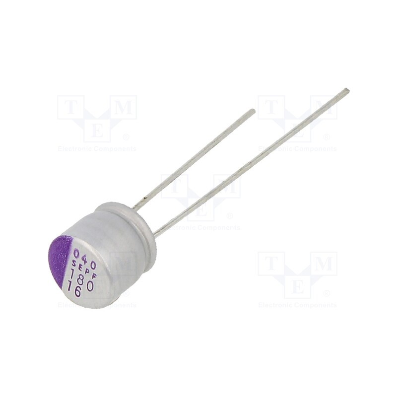 10 pcs : 16SEPF180M - Capacitor: polymer, 180uF, 16VDC, SEPF, THT, ±20%, -55÷105°C, OS-CON