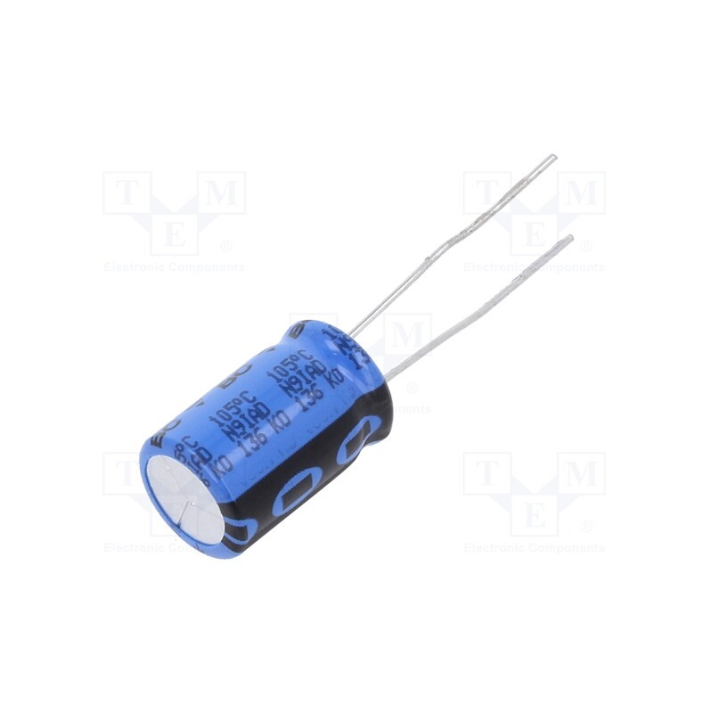10 pcs : MAL213639479E3 - Capacitor: electrolytic, THT, 47uF, 100VDC, Ø10x16mm, Pitch: 5mm