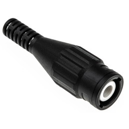 1 pcs - Staubli, Plug Cable Mount BNC Connector, Crimp Termination, Straight Body