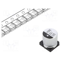 10 pcs : AEH1010221M025R - Capacitor: electrolytic, SMD, 220uF, 25VDC, Ø10x10.5mm, 2000h
