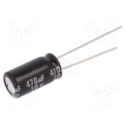 20 pcs : EEUEB1A471 - Capacitor: electrolytic, THT, 470uF, 10VDC, Ø8x15mm, Pitch: 3.5mm
