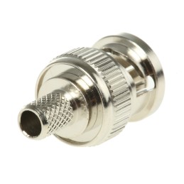 15 pcs - TE Connectivity, Plug Cable Mount BNC Connector, 75Ω, Crimp Termination, Straight Body