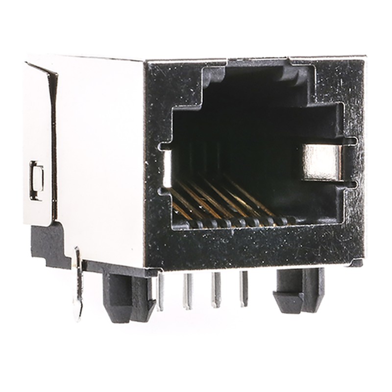 1 pcs - Molex 43860 Series Female RJ45 Connector, Through Hole, Cat3