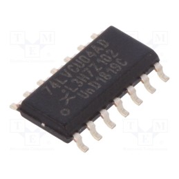 20 pcs : 74LVCU04AD,112 - IC: digital, NOT, Ch: 6, CMOS,TTL, SMD, SO14, 1.2÷3.6VDC, -40÷125°C