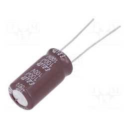50 pcs : EY2A101MP51020 - Capacitor: electrolytic, low ESR, THT, 100uF, 100VDC, Ø10x20mm