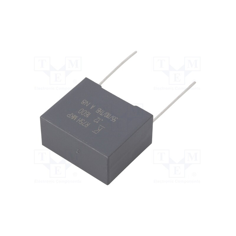 10 pcs : R75TN312050H3J - Capacitor: polypropylene, 120nF, 26.5x13x22mm, THT, ±5%, 22.5mm