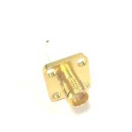 1 pcs - RS PRO, jack Flange Mount SMA Connector, 50Ω, Solder Termination, Straight Body