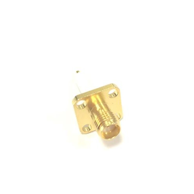 1 pcs - RS PRO, jack Flange Mount SMA Connector, 50Ω, Solder Termination, Straight Body