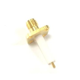 1 pcs - RS PRO, jack Flange Mount SMA Connector, 50Ω, Solder Termination, Straight Body