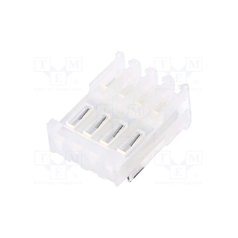 50 pcs : CTP100F24-04-D_E - Plug, wire-board, female, PIN: 4, polarized,pass through, 2.54mm