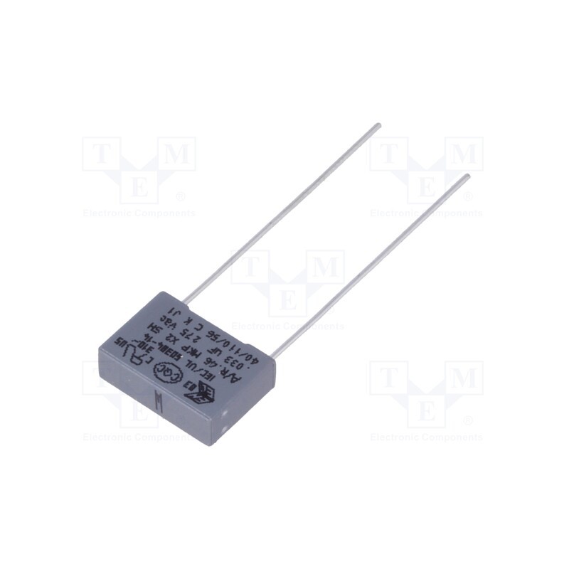 20 pcs : R46KF233040P0M - Capacitor: polypropylene, 33nF, 13x4x9mm, THT, ±20%, 10mm, 560VDC