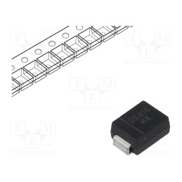 20 pcs : SMBJ5.0A-13-F - Diode: TVS, 600W, 6.4÷7.23V, 65.2A, unidirectional, SMB,