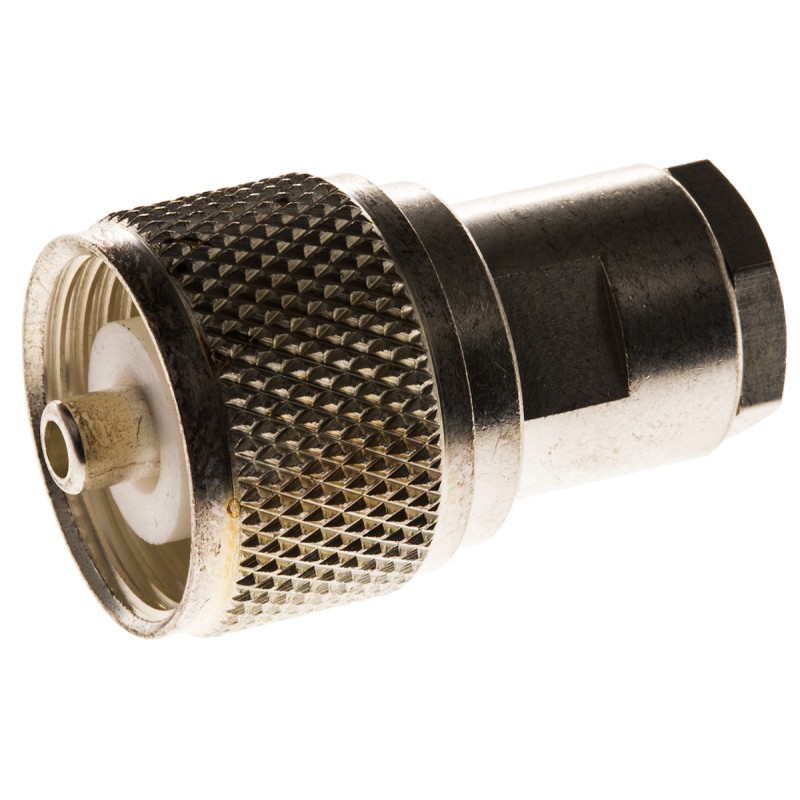 1 pcs - TE Connectivity, Plug Cable Mount UHF Connector, Solder Termination, Straight Body