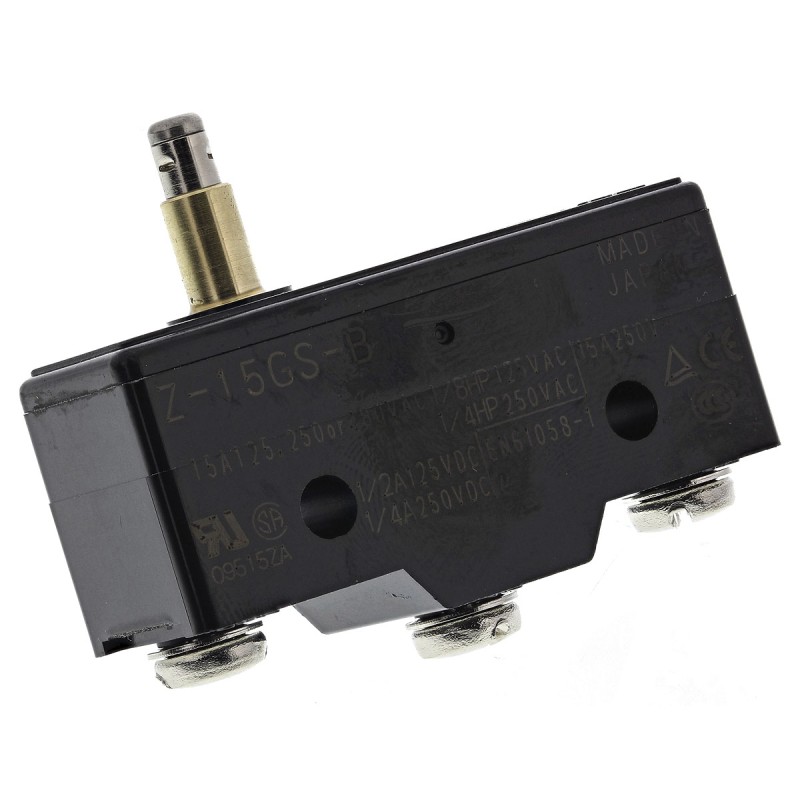 1 pcs - Omron Plunger Limit Switch, NO/NC, IP00, SPDT, Thermosetting Resin Housing, 500V ac Max, 15A Max