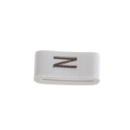 1 Bag of 100 - HellermannTyton HODS85 Slide On Cable Markers, Black on White, Pre-printed 'N', 1.8 - 6.3mm Cable