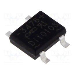 20 pcs : DI1010S_T0_00001 - Bridge rectifier: single-phase, Urmax: 1kV, If: 1A, Ifsm: 30A, SMT