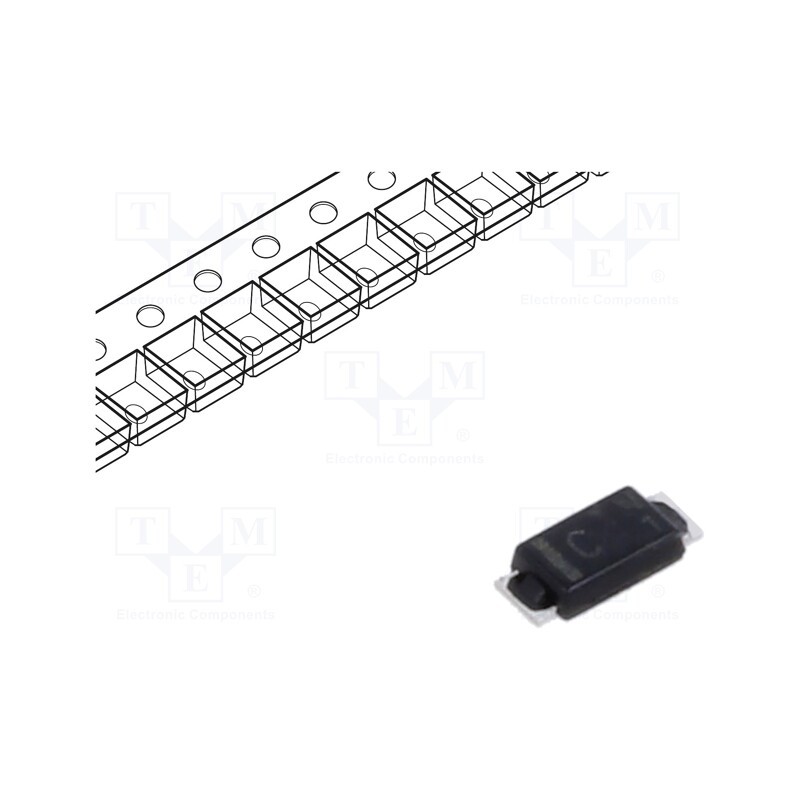20 pcs : DG1M3-5063R - Diode: Schottky rectifying, SMD, 30V, 1A, DO219AB,