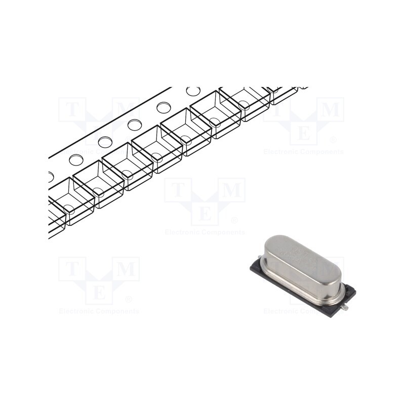 10 pcs : QT49S-3.6864MAAJ-T - Resonator: quartz, 3.6864MHz, ±30ppm, 18pF, SMD, 12.7x4.8x3.8mm