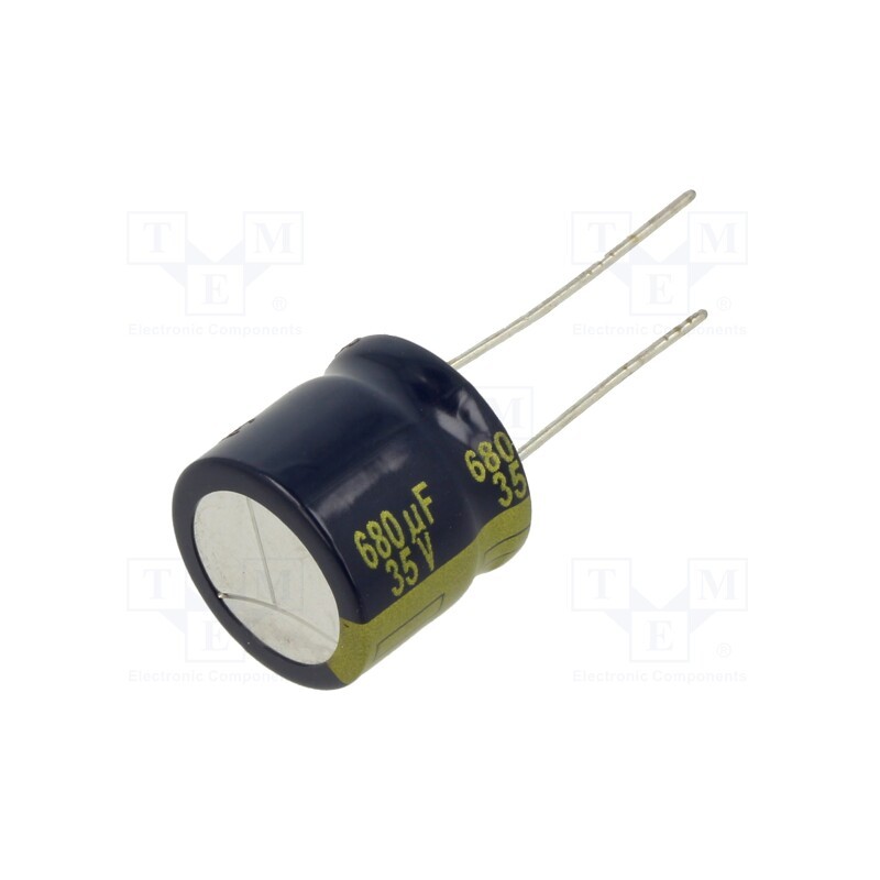 10 pcs : EEUFC1V681S - Capacitor: electrolytic, low ESR, THT, 680uF, 35VDC, Ø16x15mm, ±20%