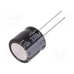 10 pcs : URS1A332MHD - Capacitor: electrolytic, THT, 3300uF, 10VDC, Ø16x15mm, Pitch: 7.5mm