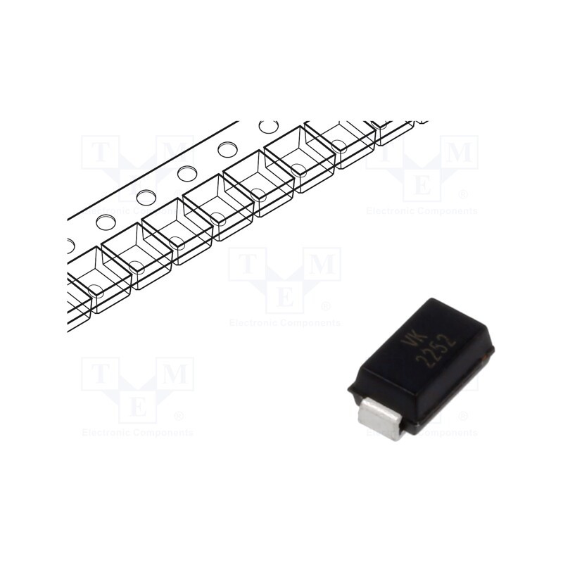 20 pcs : SMAJE30CA - Diode: TVS, 0.4kW, 33.3÷36.8V, 8.3A, bidirectional, SMA,