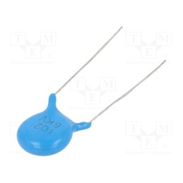 50 pcs : CCH-1N/6000V - Capacitor: ceramic, 1nF, 6kV, Y5P, ±10%, THT