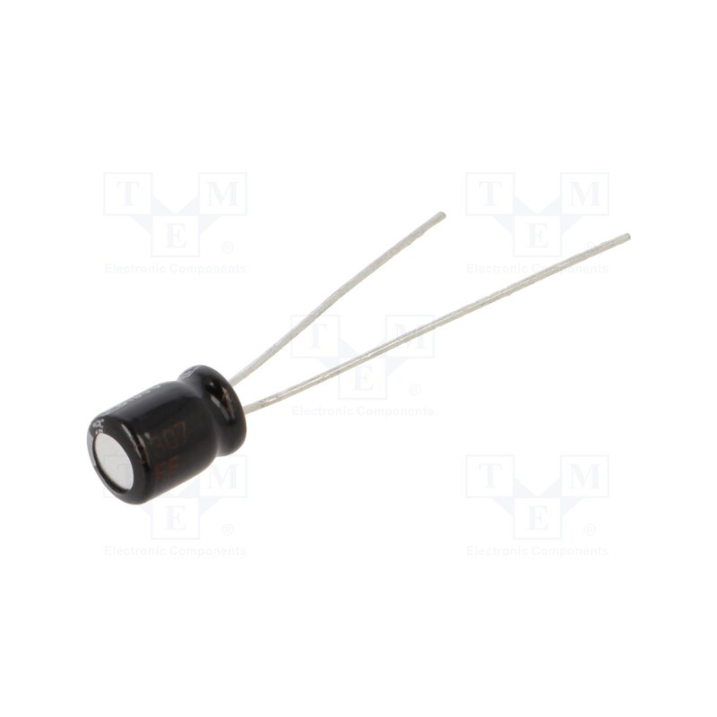 50 pcs : EEAGA1E150 - Capacitor: electrolytic, THT, 15uF, 25VDC, Ø5x7mm, Pitch: 2mm, ±20%
