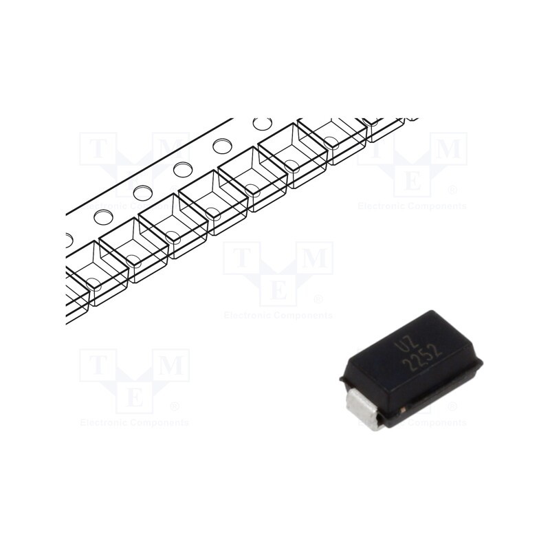 20 pcs : SMAJE24CA - Diode: TVS, 0.4kW, 26.7÷29.5V, 10.3A, bidirectional, SMA,
