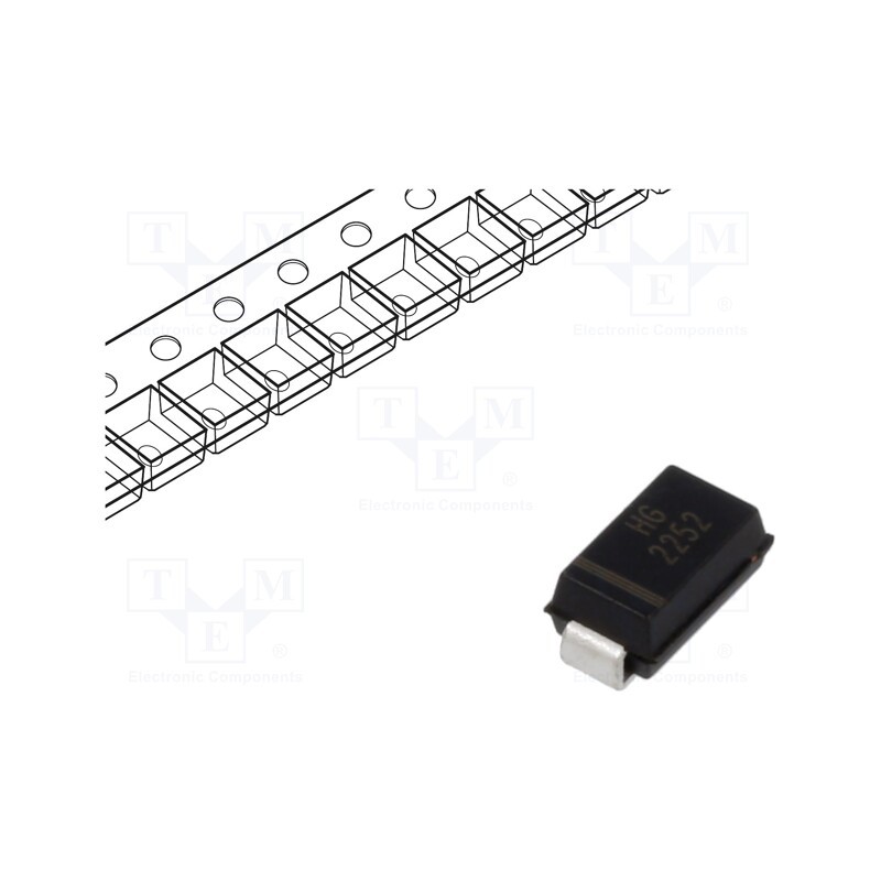 20 pcs : SMAJE6-0A - Diode: TVS, 0.4kW, 6.67÷7.37V, 38.8A, unidirectional, SMA