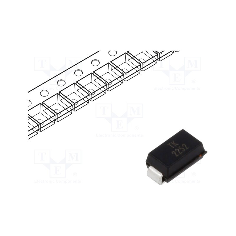 20 pcs : SMAJE6-5CA - Diode: TVS, 0.4kW, 7.22÷7.98V, 35.7A, bidirectional, SMA,