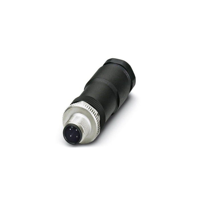 1 pcs - Phoenix Contact Circular Connector, 4 Contacts, M12 Connector, Plug, IP67, SACC Series
