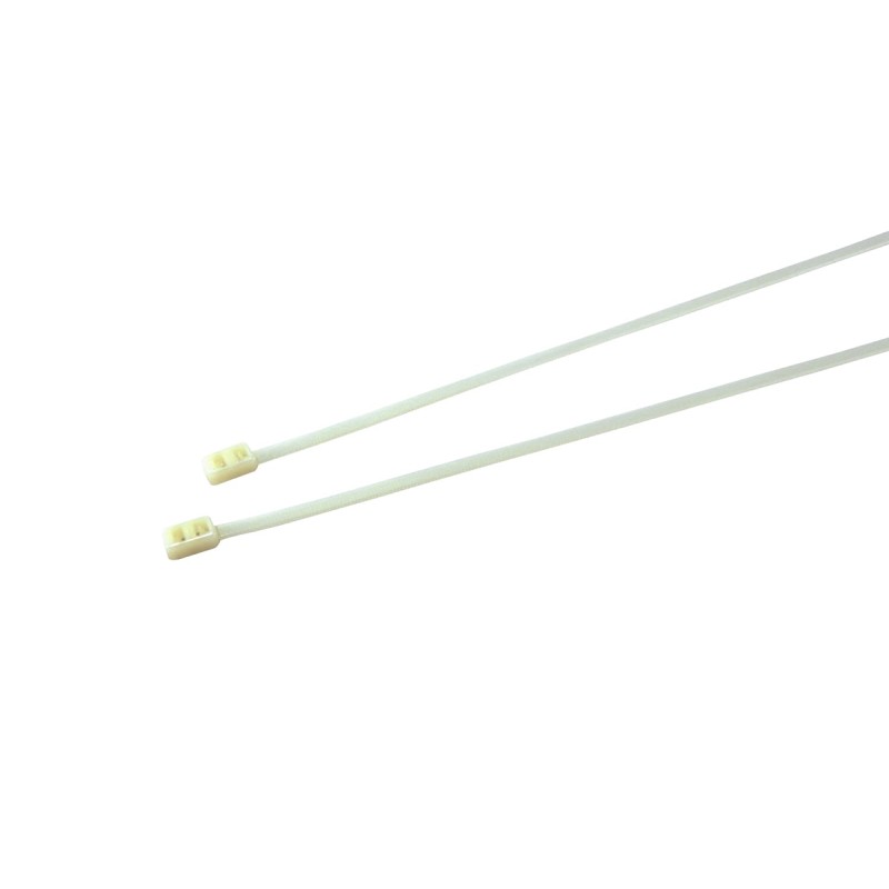 1 Bag of 100 - RS PRO Cable Tie, 300mm x 4.8 mm, Natural Nylon, Pk-100