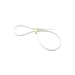 1 Bag of 100 - RS PRO Cable Tie, 300mm x 4.8 mm, Natural Nylon, Pk-100