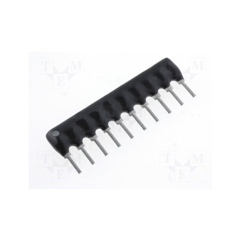 20 pcs : RNLB10G0222B0E - Resistor network: Y, THT, 2.2kΩ, ±2%, 0.2W, No.of resistors: 5, 100V