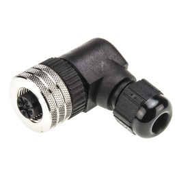 1 pcs - Brad from Molex Circular Connector, 4 Contacts, Cable Mount, M12 Connector, Socket, Female, IP67, Micro-Change Series