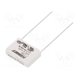 10 pcs : P295BE681M500A - Capacitor: paper, Y1, 680pF, 500VAC, 15mm, ±20%, THT, P295, 1500VDC