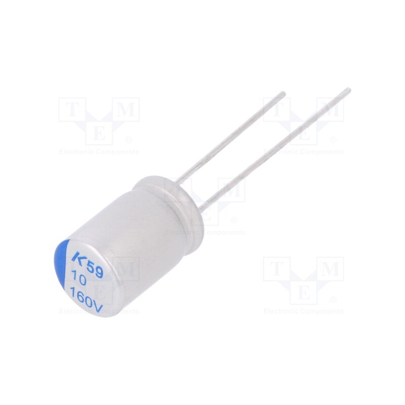 10 pcs : A759KS106M2CAAE110 - Capacitor: polymer, low ESR, 10uF, 160VDC, ESR: 110mΩ, THT, ±20%