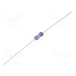 50 pcs : 1-1676123-3 - Resistor: metal oxide, 2.7Ω, 500mW, ±5%, Ø3.5x10mm, -55÷155°C