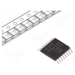 10 pcs : 74HC595PW,118 - IC: digital, 8bit,shift register,latch, CMOS, SMD, TSSOP16, 2÷6VDC