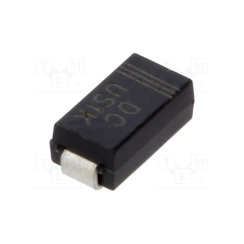 10 pcs : US1K - Diode: rectifying, SMD, 800V, 1A, 100ns, SMA, Ufmax: 1.7V, Ifsm: 30A
