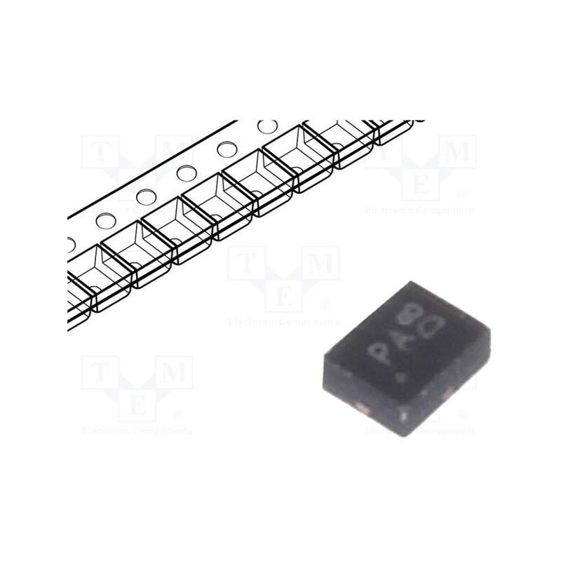 10 pcs : DMP2104LP-7 - Transistor: P-MOSFET, unipolar, -20V, -1.2A, 0.5W, DFN1411-3