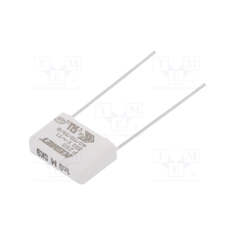 10 pcs : P295BE102M500A - Capacitor: paper, Y1, 1nF, 500VAC, 15mm, ±20%, THT, P295, 1500VDC