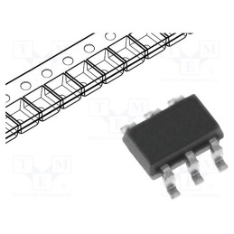 10 pcs : FDG6335N - Transistor: N-MOSFET x2, unipolar, 20V, 0.7A, 0.3W