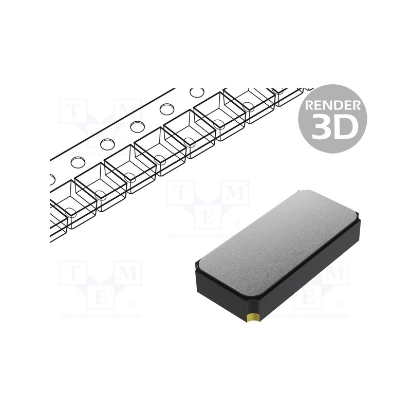 10 pcs : QT3CD-32.768KDZC-T - Resonator: quartz, 32.768kHz, ±20ppm, 9pF, SMD, 3.2x1.5x0.9mm