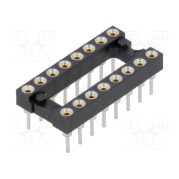 10 pcs : D2816-42 - 8+8 Pos. Female DIL Vertical Throughboard IC Socket