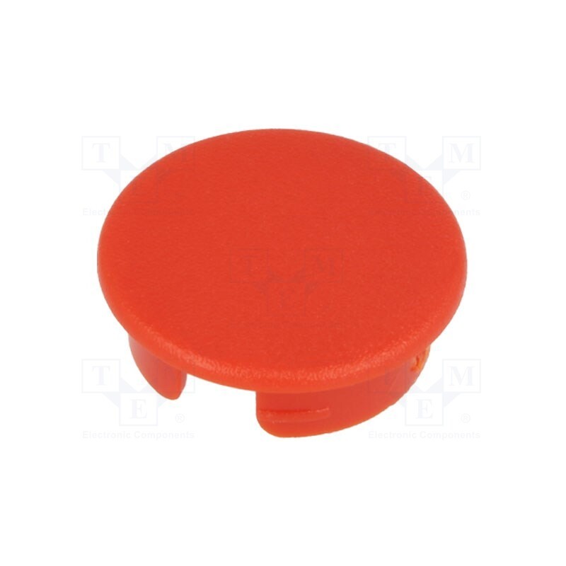 10 pcs : A4131002 - Cap, ABS, red, push-in, round, A2531,A2631