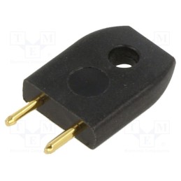 10 pcs : D3086-98 - INSULATED PLUG (BLACK)