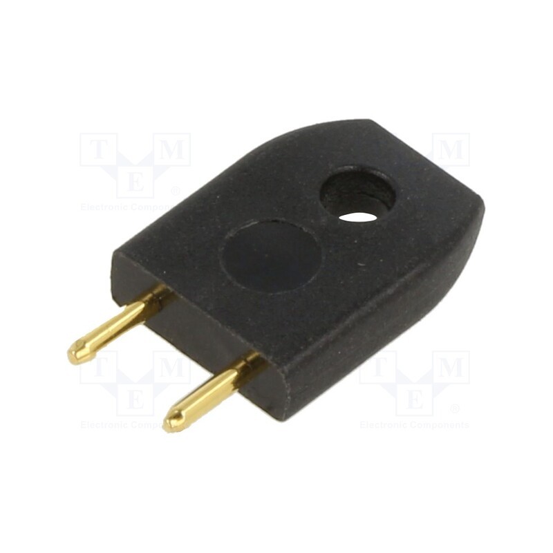 10 pcs : D3086-98 - INSULATED PLUG (BLACK)