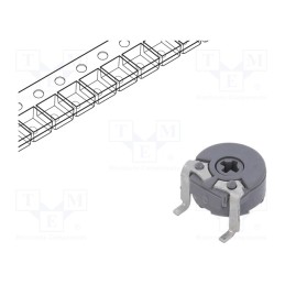 10 pcs : PS6KV50-104A3030-I-PM - Potentiometer: mounting, single turn,horizontal, 100kΩ, 100mW